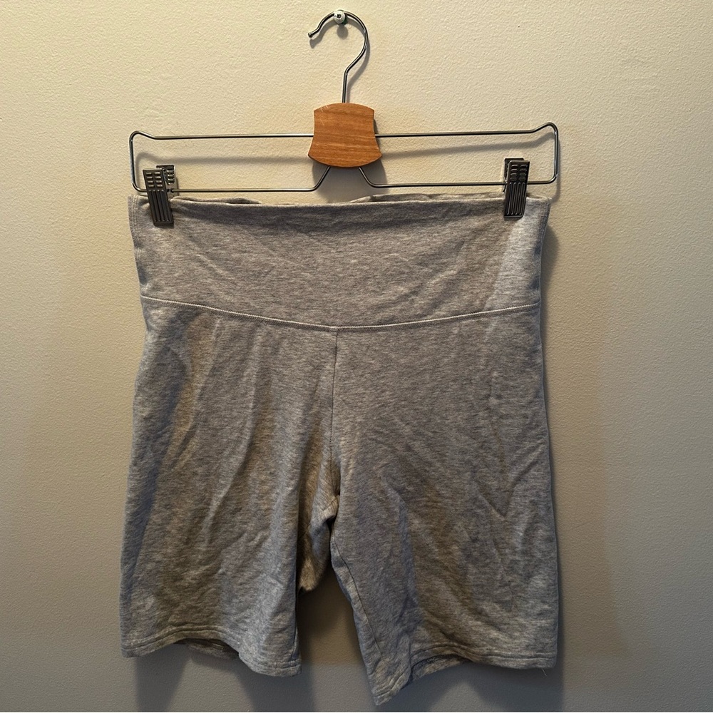 TNA Heather Gray Women's Bike Shorts